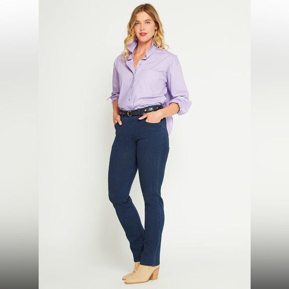 BETABRAND Straight Leg 4 pocket Yoga Denim Jeans Women’s SMALL PETITE W1536 - Picture 1 of 7